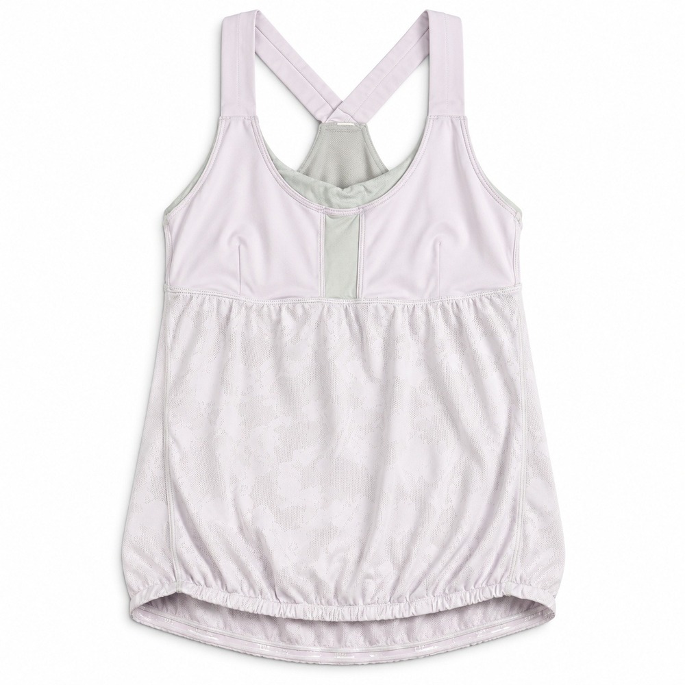 Lululemon No Limits Tank Top Womens Size 8 Built In Bra Lilac Floral Yoga